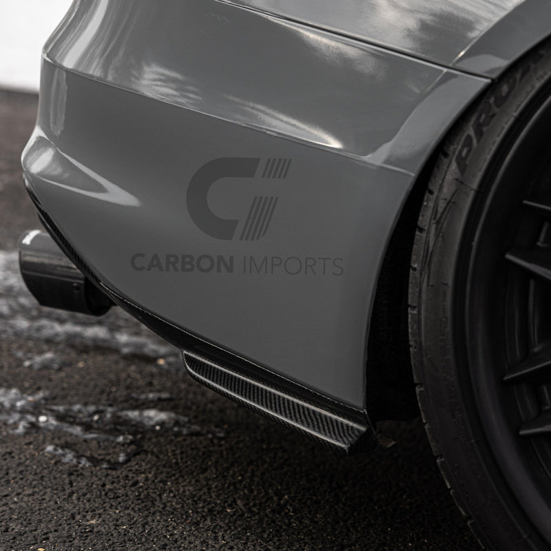 Audi S4/A4 B8.5 Carbon Fiber Rear Bumper Canards 2013-2016