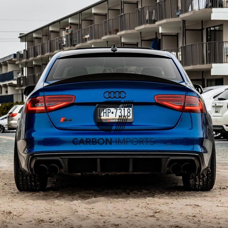 Audi S4 B8/B8.5 Carbon Fiber Trunk Lip 2009-2016 Highkick Version
