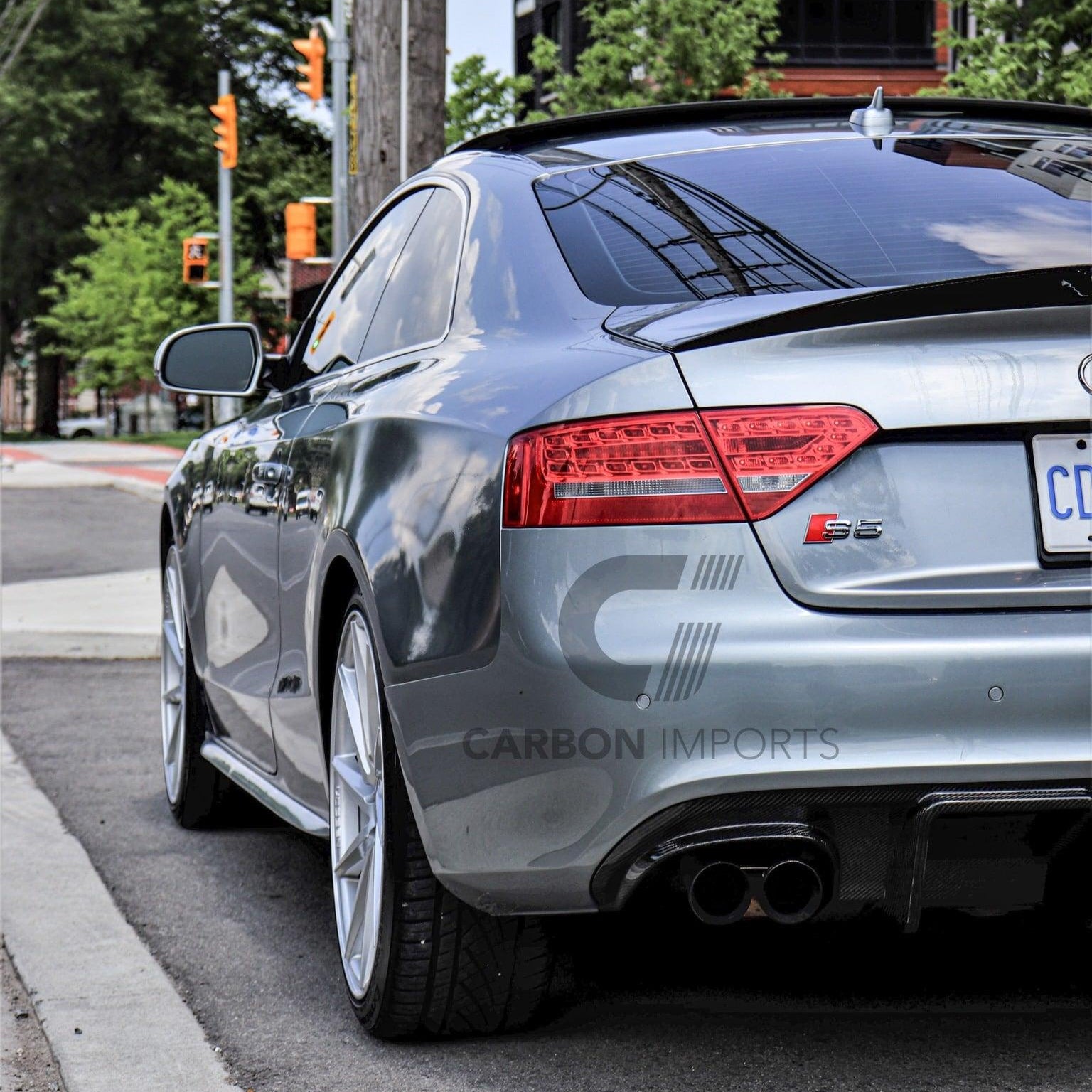 Audi S5/A5 S-Line B8 Carbon Fiber Rear Diffuser 2007-2012