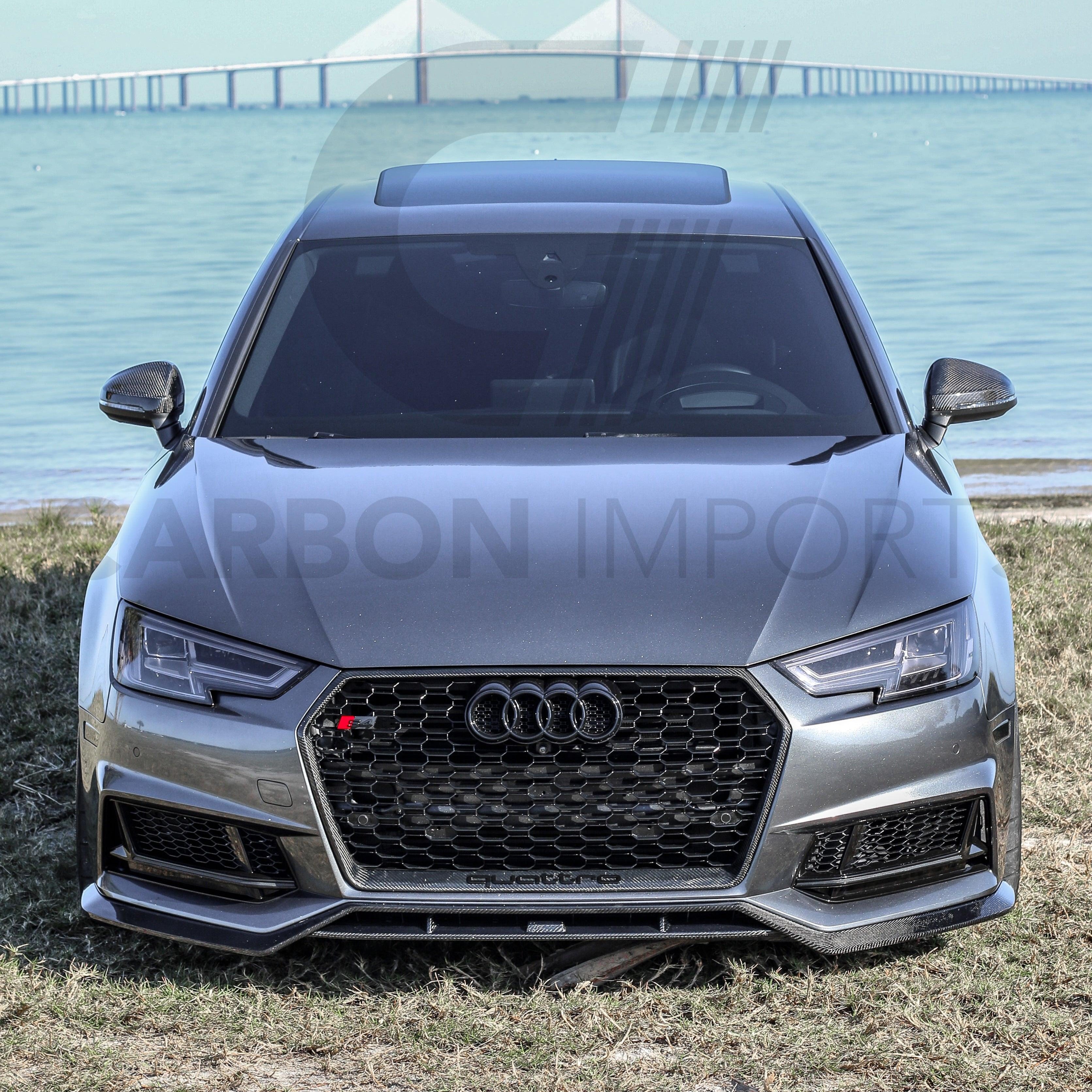 Audi S4/A4 B9 Carbon Fiber Front Lip 2017-2018