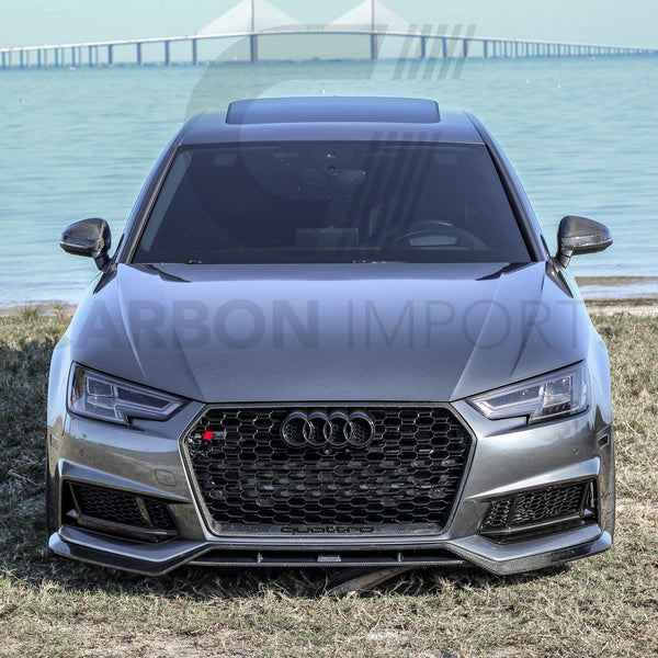 Audi S4/A4 B9 Carbon Fiber Front Lip 2017-2018
