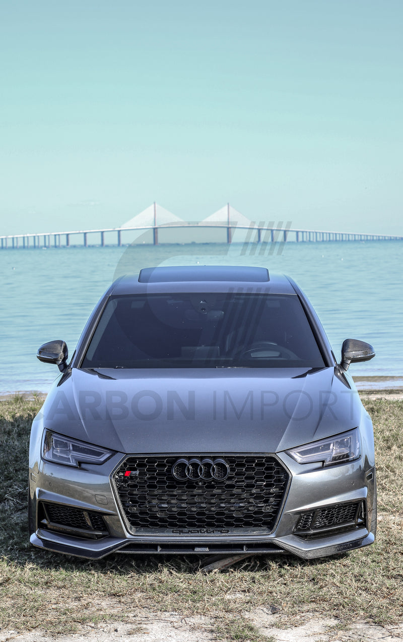 Audi A4/S4 2017-2018 B9 Carbon Fiber Front Lip