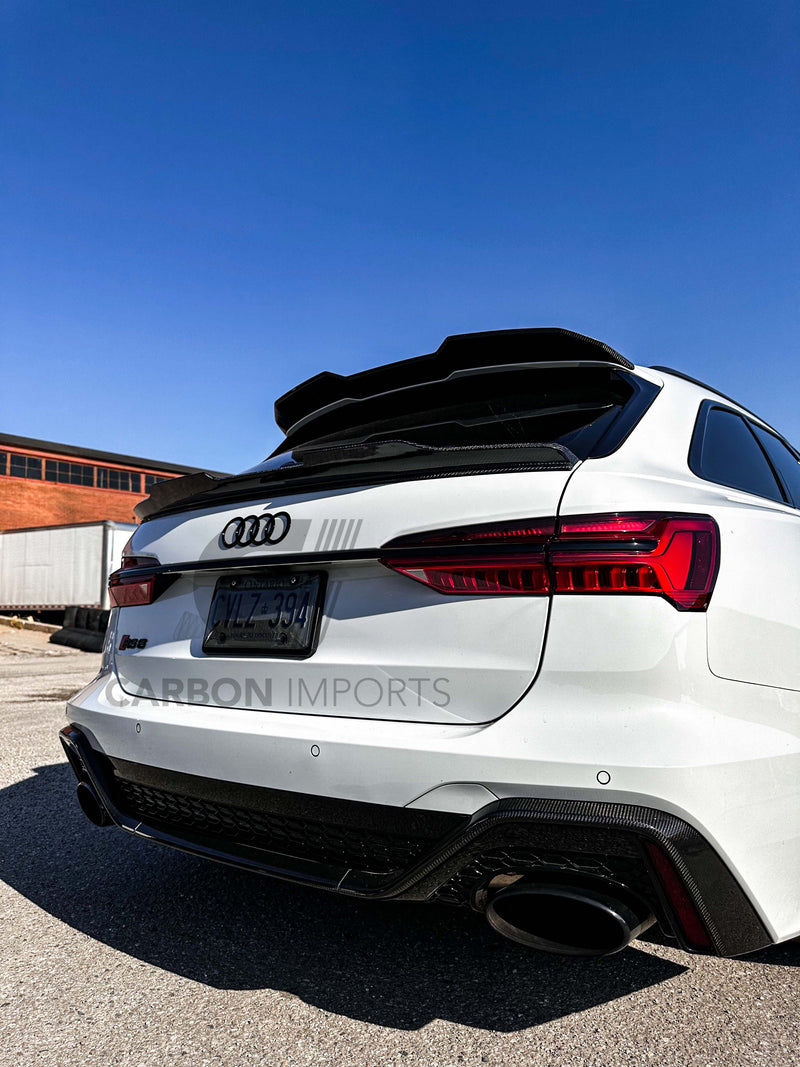 Audi RS6 C8 Carbon Fiber Trunk Lip 2020-2024 V2 – Carbon Imports