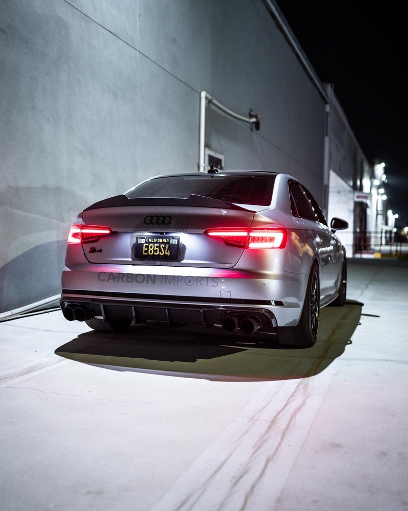 Audi A4/S4 B9/B9.5 Carbon Fiber Trunk Lip 2017-2023 V2