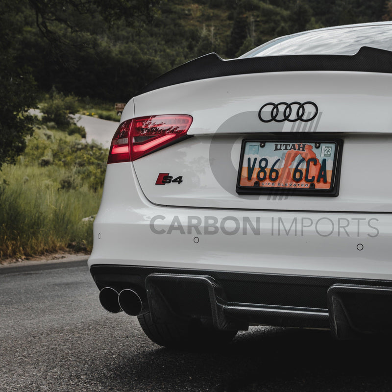 Audi S4 B8/B8.5 Carbon Fiber Trunk Lip 2009-2016 V2