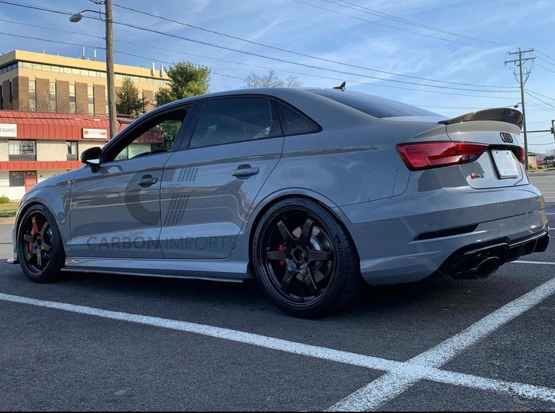 Audi A3/S3/RS3 2015-2020  Carbon Fiber Trunk Lip HighKick Version