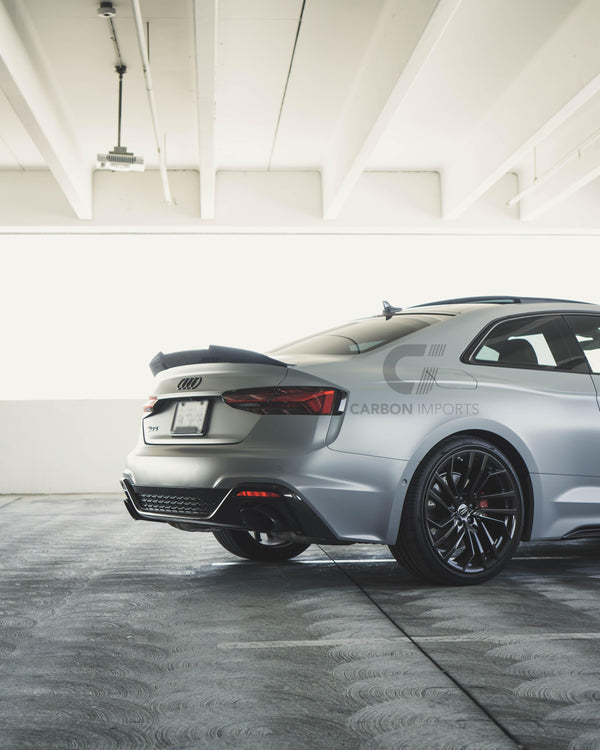 Audi A5/S5/RS5 2017-2023 B9/B9.5 Carbon Fiber Trunk Lip V4
