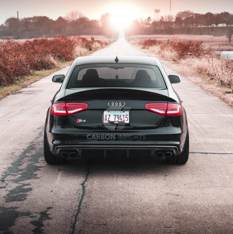 Audi S4 B8/B8.5 Carbon Fiber Trunk Lip 2009-2016 Highkick Version
