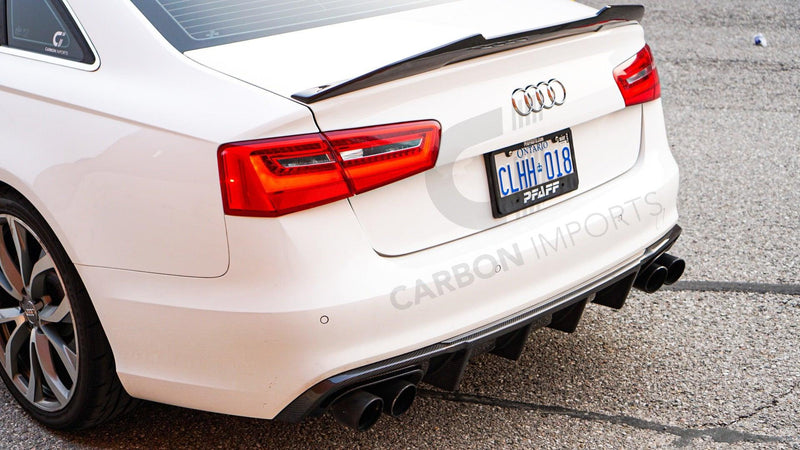 Audi S6/A6 S-Line C7 Carbon Fiber Rear Diffuser 2012-2015