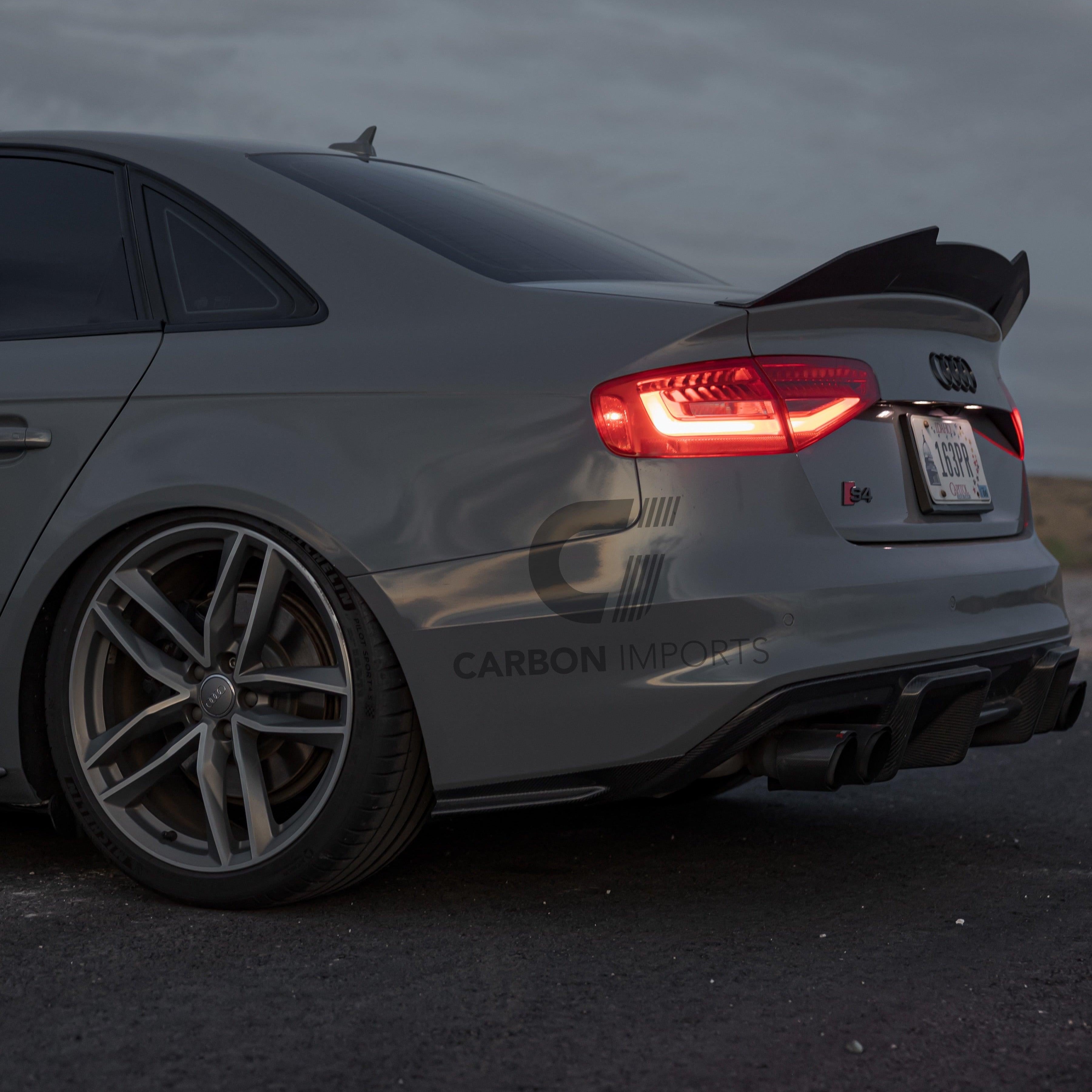 Audi S4/A4 B8.5 Carbon Fiber Rear Bumper Canards 2013-2016