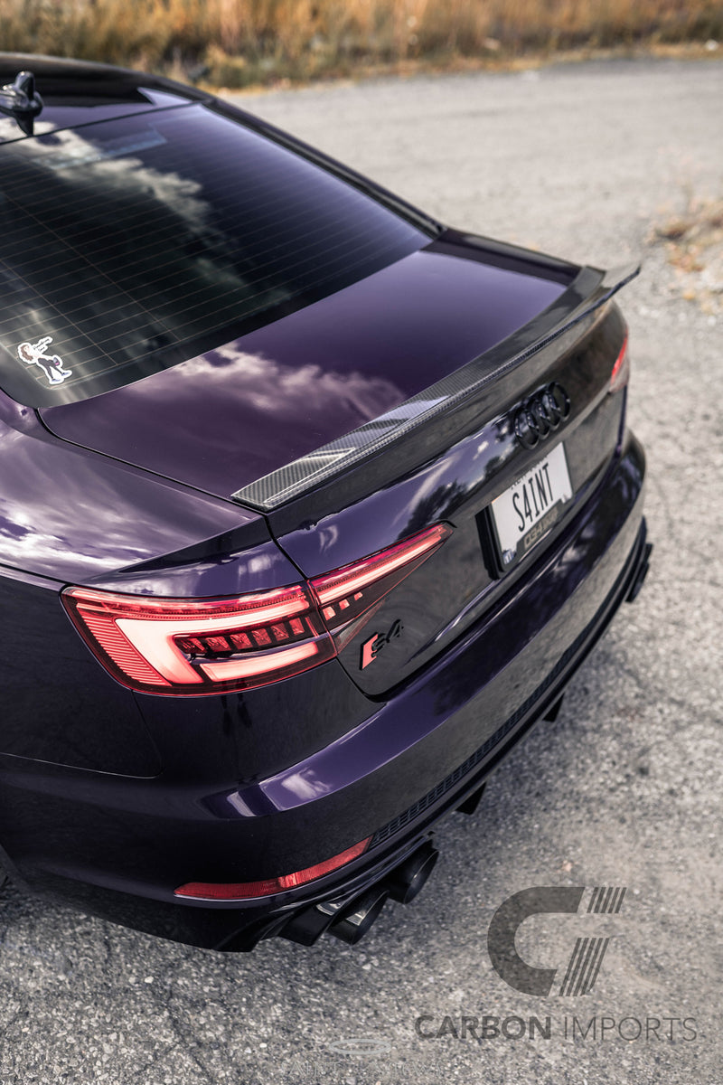 Audi A4/S4 B9/B9.5 Carbon Fiber Trunk Lip 2017-2023 V4.5