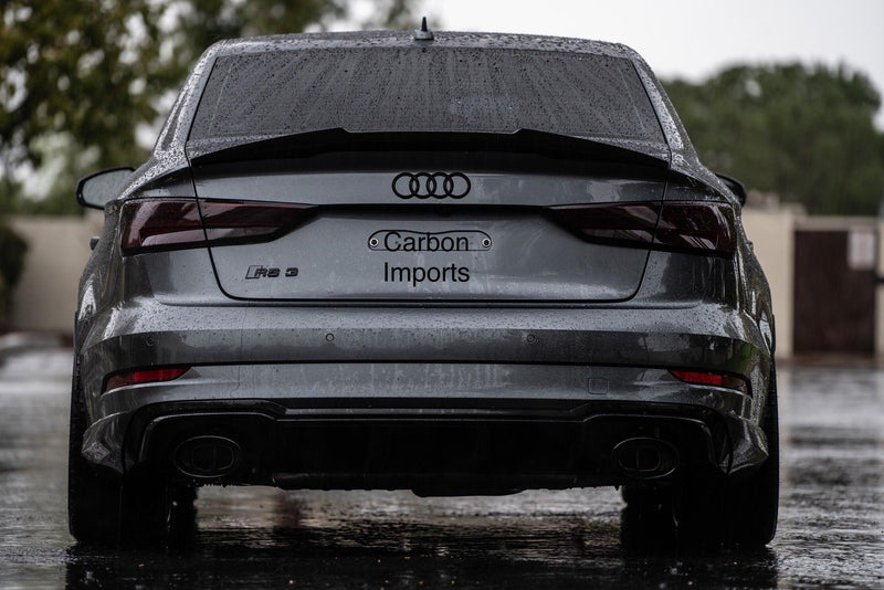 Audi A3/S3/RS3 Carbon Fiber Trunk Lip 2015-2020 V2