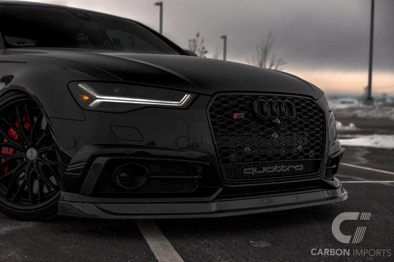 Audi S6 / A6 S-Line 2016-2018 C7.5 Carbon Fiber Front Lip