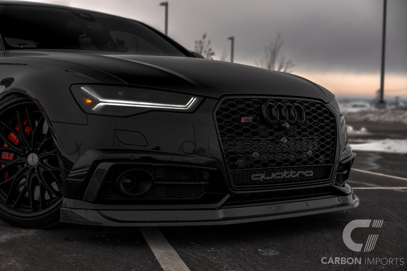 Audi S6 / A6 S-Line 2016-2018 C7.5 Carbon Fiber Front Lip