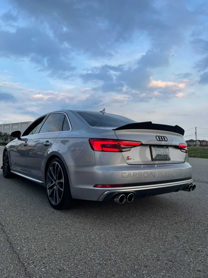 Audi A4/S4 B9/B9.5 Carbon Fiber Trunk Lip 2017-2023 V4