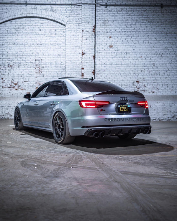 Audi A4/S4 B9/B9.5 Carbon Fiber Trunk Lip 2017-2023 V2