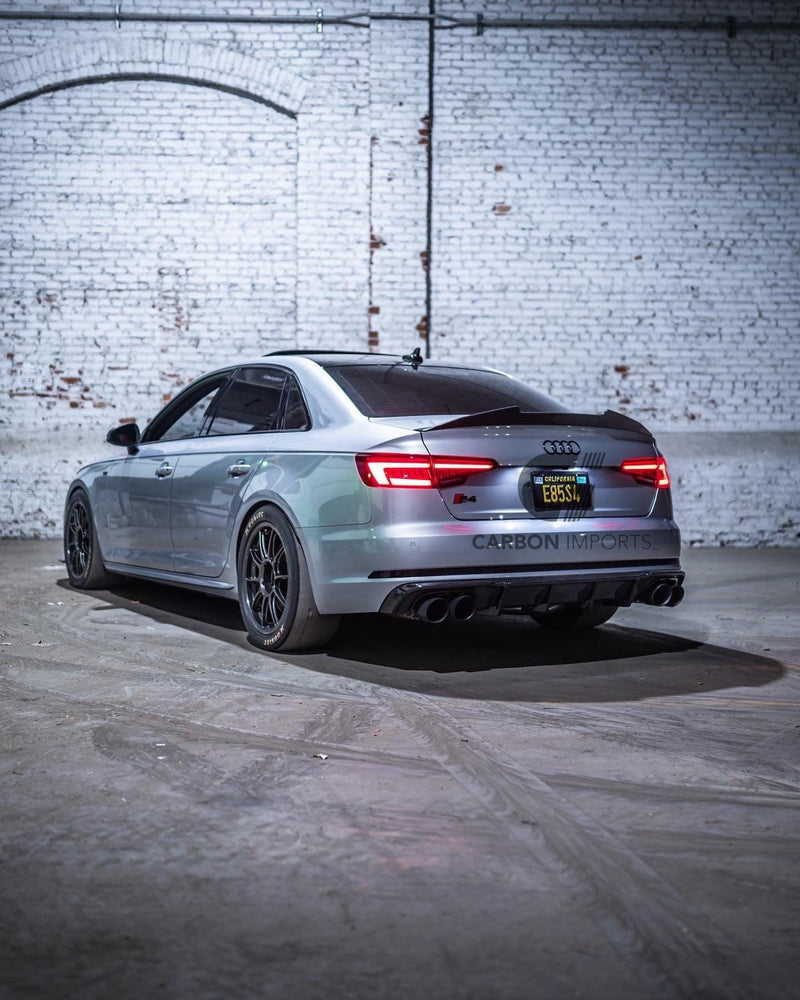 Audi A4/S4 B9/B9.5 Carbon Fiber Trunk Lip 2017-2023 V2