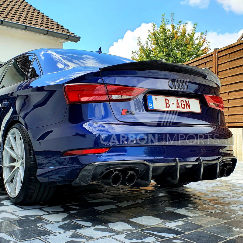 Audi A3/S3/RS3 Carbon Fiber Trunk Lip 2015-2020 V2