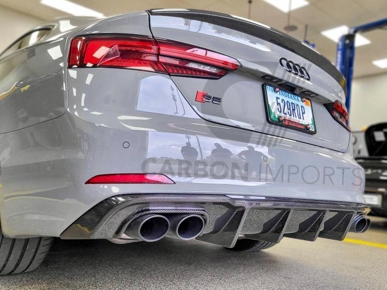 Audi S5 / A5 S-Line 2017-2019 B9 Carbon Fiber Diffuser