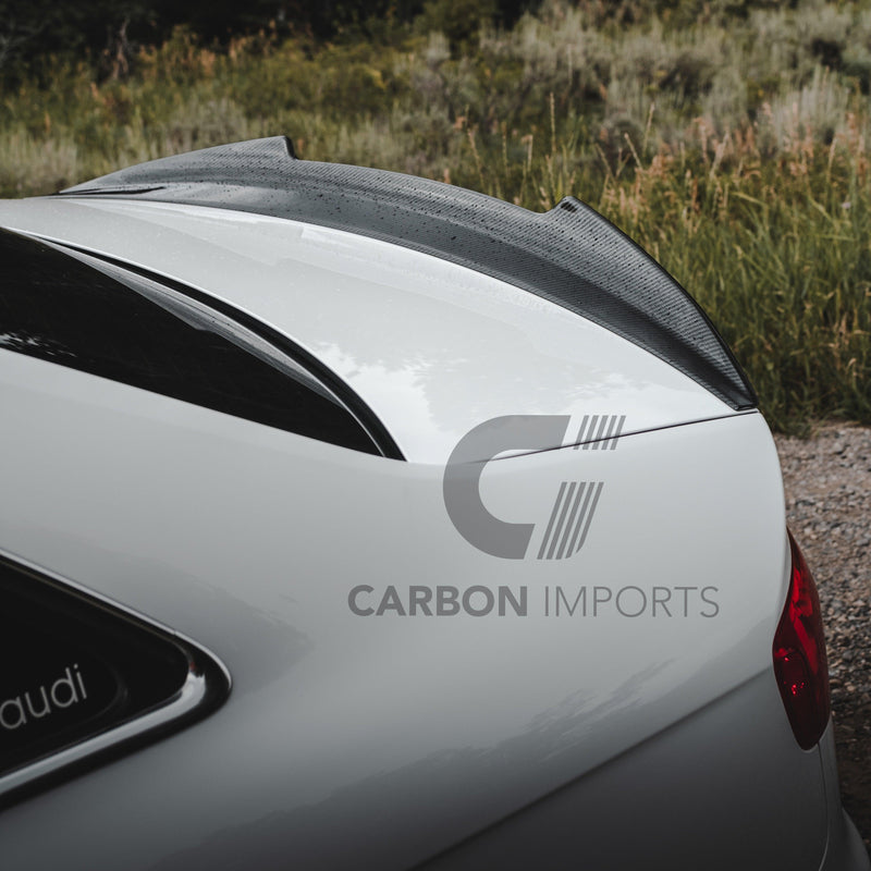 Audi S4 B8/B8.5 Carbon Fiber Trunk Lip 2009-2016 V2