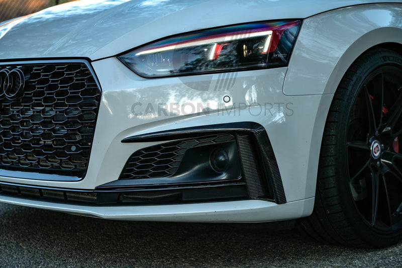 Audi S5 / A5 S Line 2017-2019 B9 Carbon Fiber Fog Canards V1