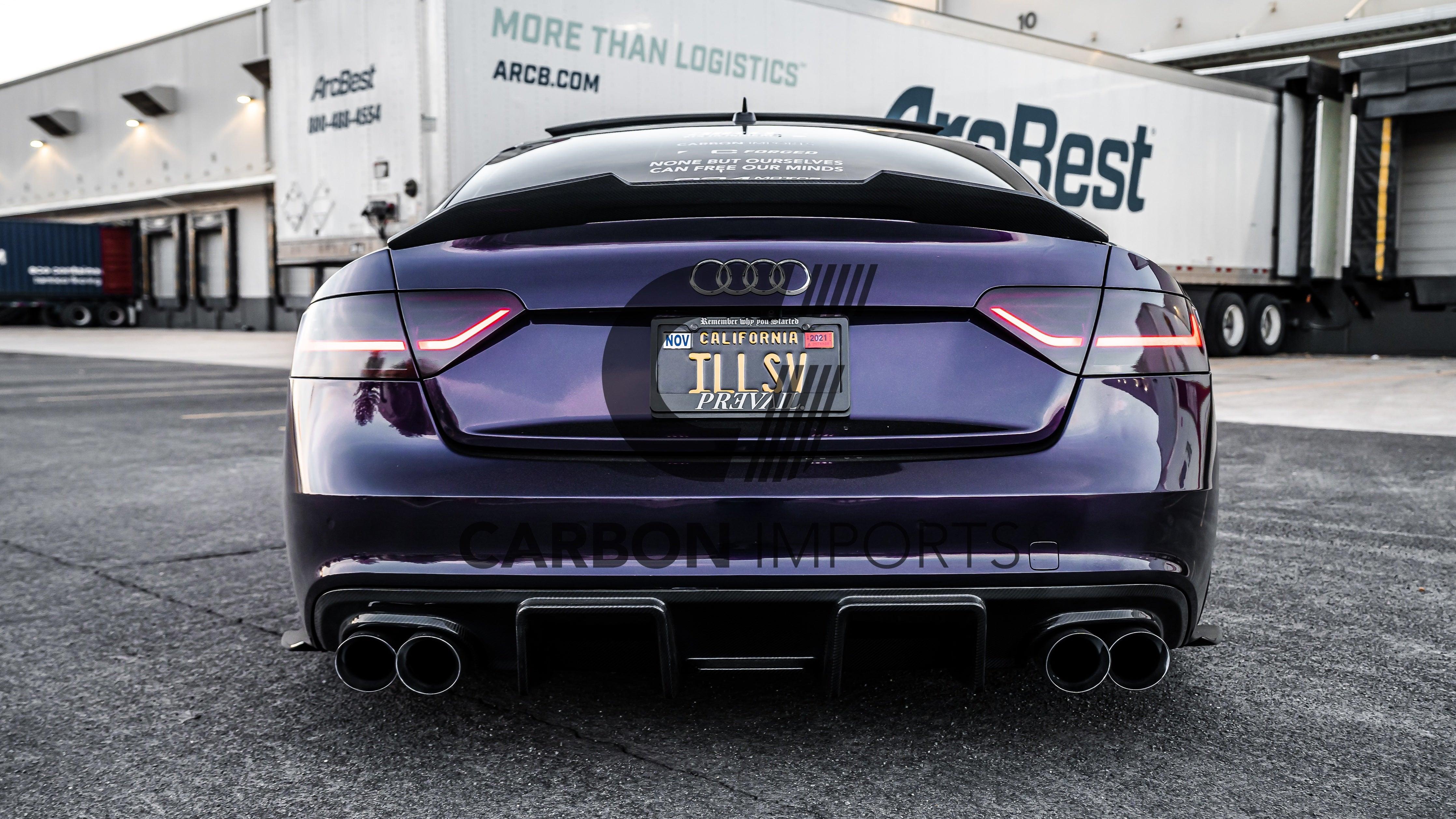 Audi S5/A5 S-Line B8.5 Carbon Fiber Rear Diffuser 2013-2016 – Carbon ...