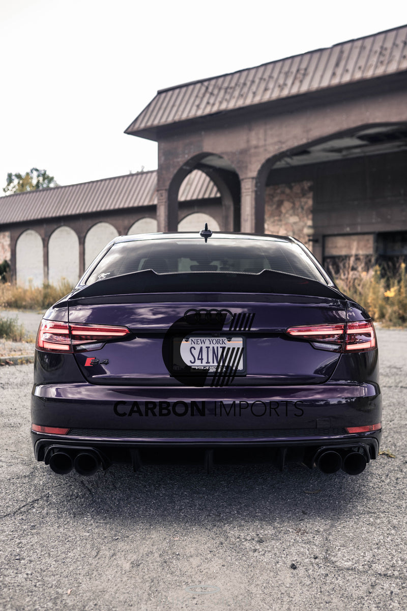 Audi A4/S4 B9/B9.5 Carbon Fiber Trunk Lip 2017-2023 V4.5