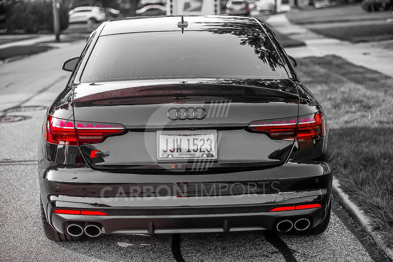 Audi A4/S4 B9/B9.5 Carbon Fiber Trunk Lip 2017-2023 HighKick Version