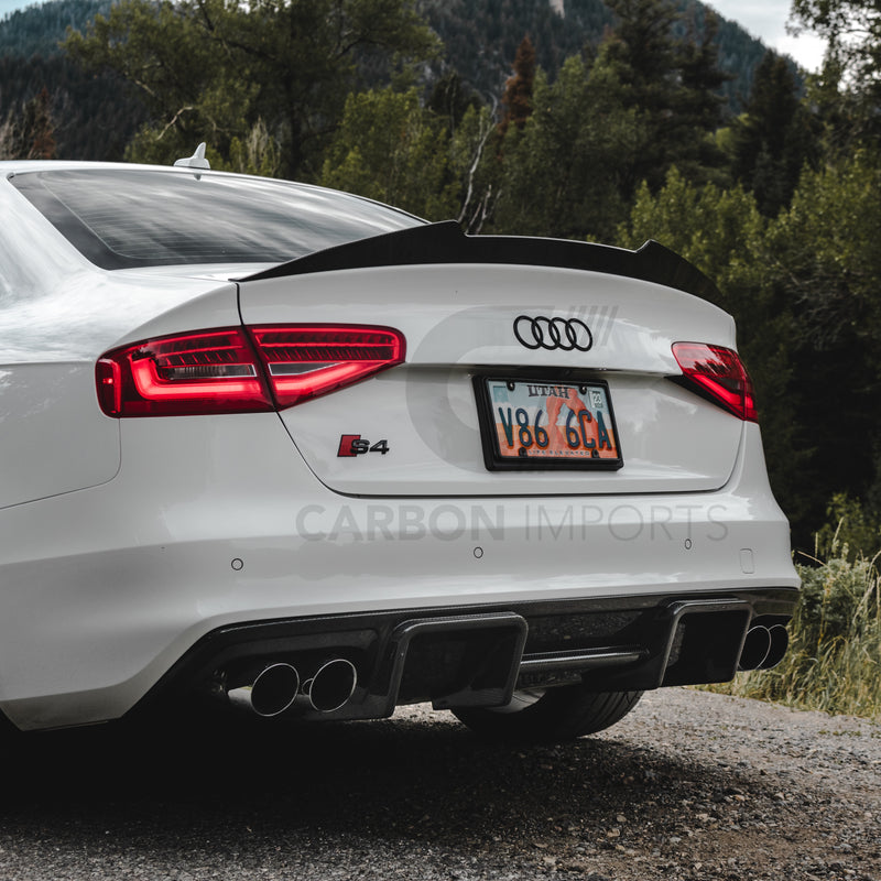 Audi S4 B8/B8.5 Carbon Fiber Trunk Lip 2009-2016 V2