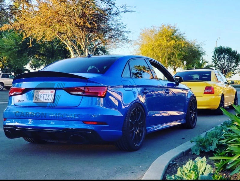 Audi A3/S3/RS3 2015-2020  Carbon Fiber Trunk Lip HighKick Version
