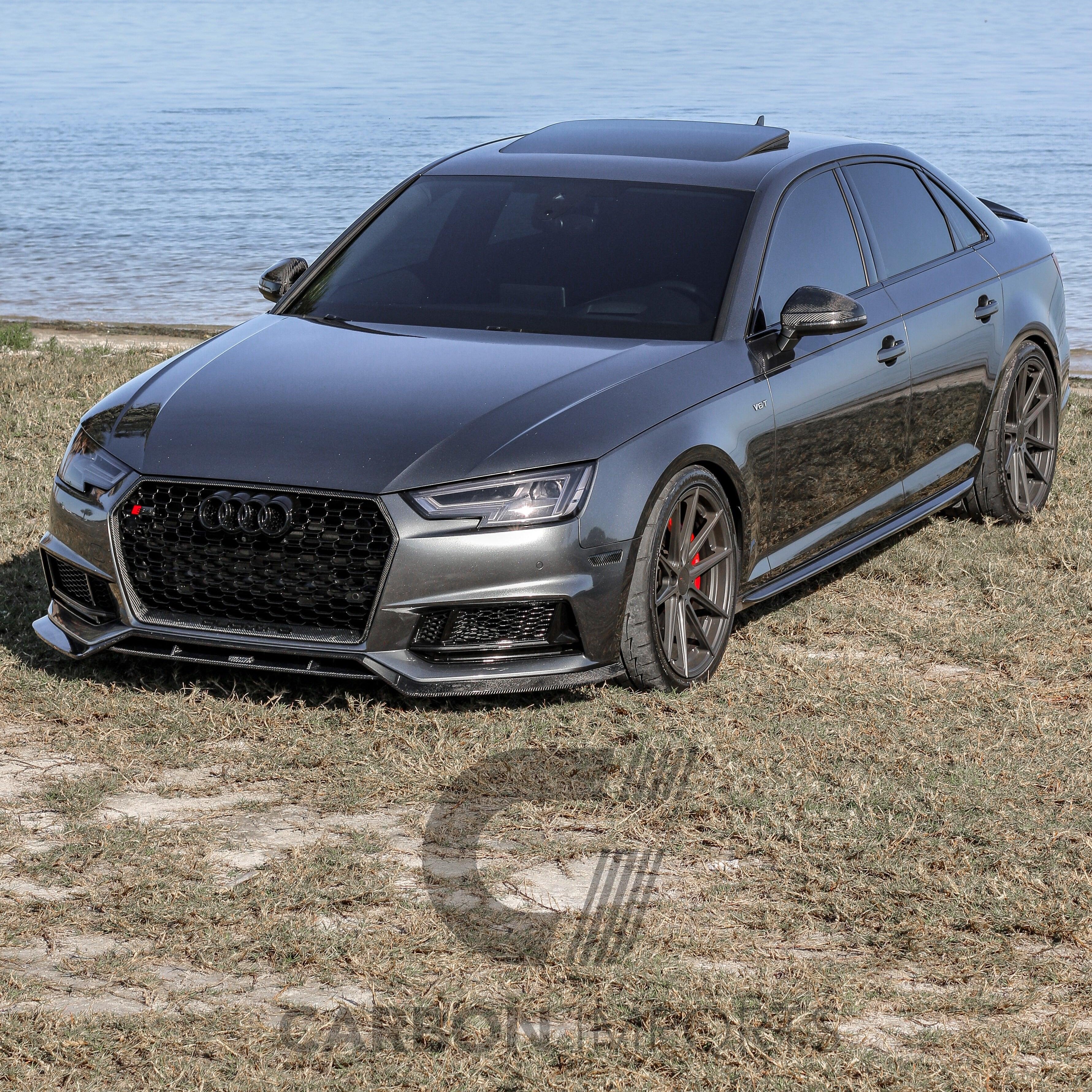 Audi S4/A4 B9 Carbon Fiber Front Lip 2017-2018