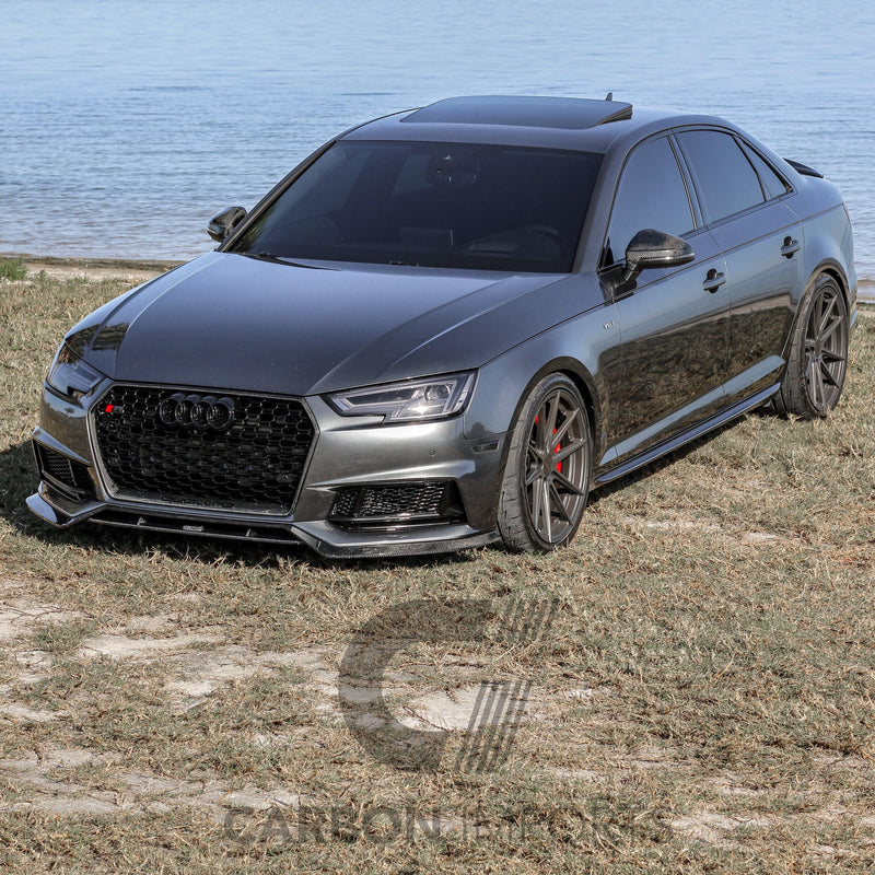 Audi S4/A4 B9 Carbon Fiber Front Lip 2017-2018