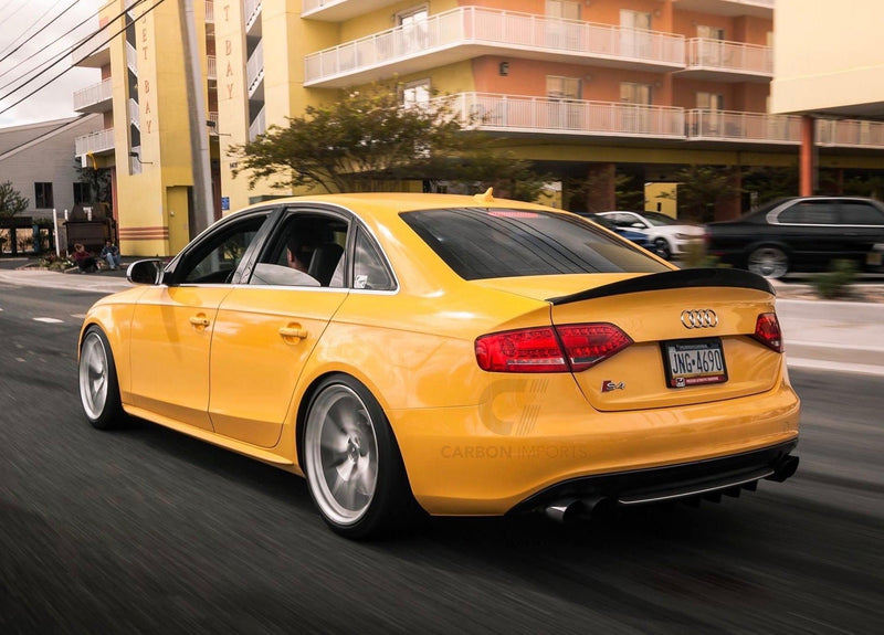 Audi S4 2009-2016 B8/B8.5  Carbon Fiber Trunk Lip HighKick Version