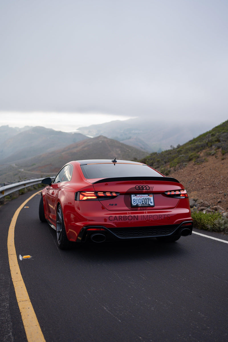 Audi A5/S5/RS5 2017-2023 B9/B9.5 Carbon Fiber Trunk Lip V1