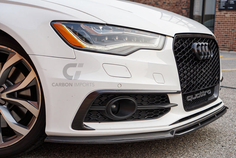 Audi S6 / A6 S-Line 2012-2015 C7 Carbon Fiber Front Lip