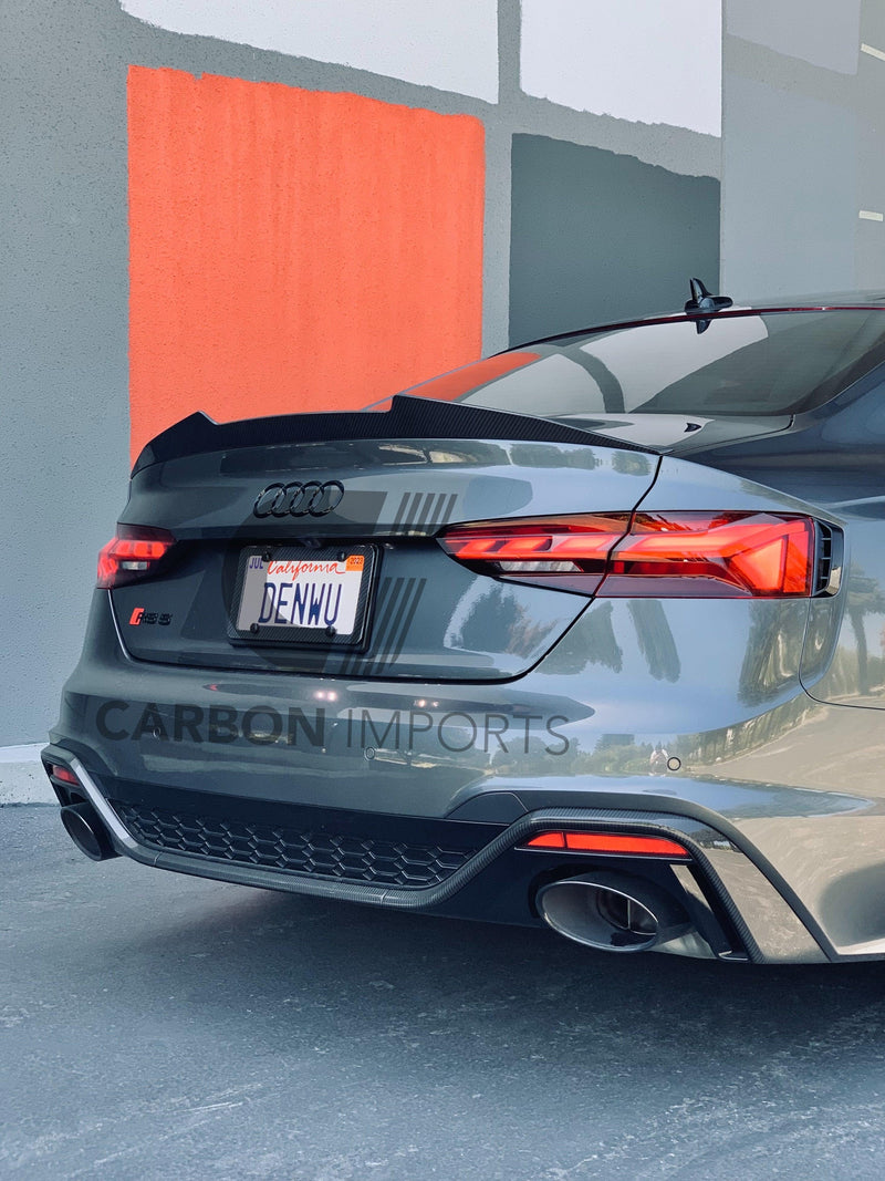 Audi A5/S5/RS5 2017-2023 B9 Carbon Fiber Trunk Lip V2