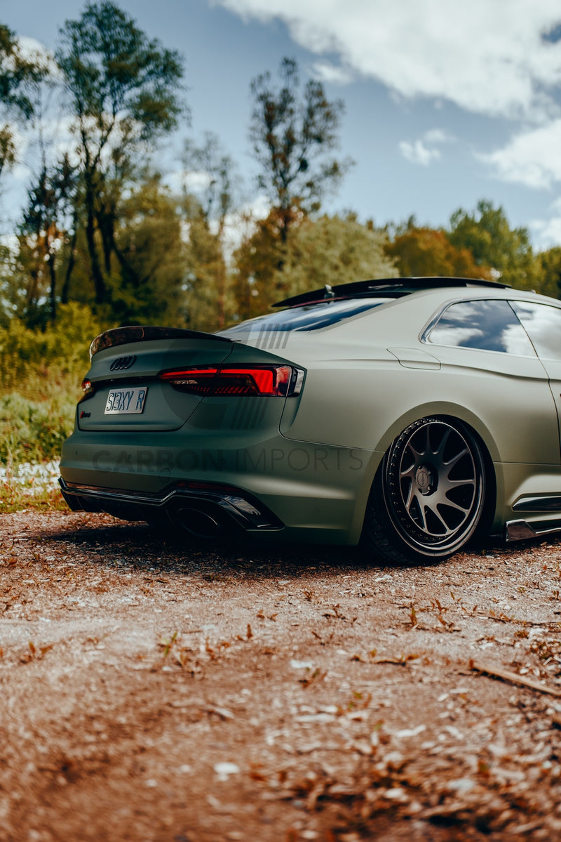 Audi A5/S5/RS5 2017-2023 B9/B9.5 Carbon Fiber Trunk Lip HighKick Version