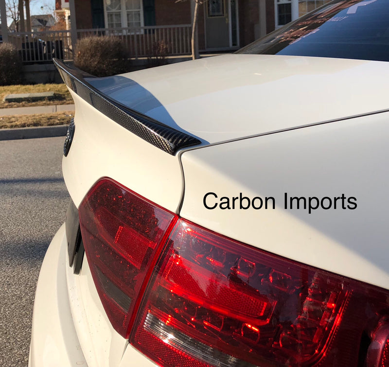 Audi S4 2009-2016 B8/B8.5  Carbon Fiber Trunk Lip LowKick Version
