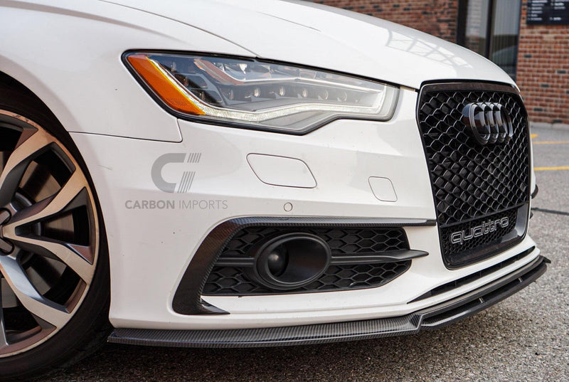 Audi S6 / A6 S-Line 2012-2015 C7 Carbon Fiber Fog Canards