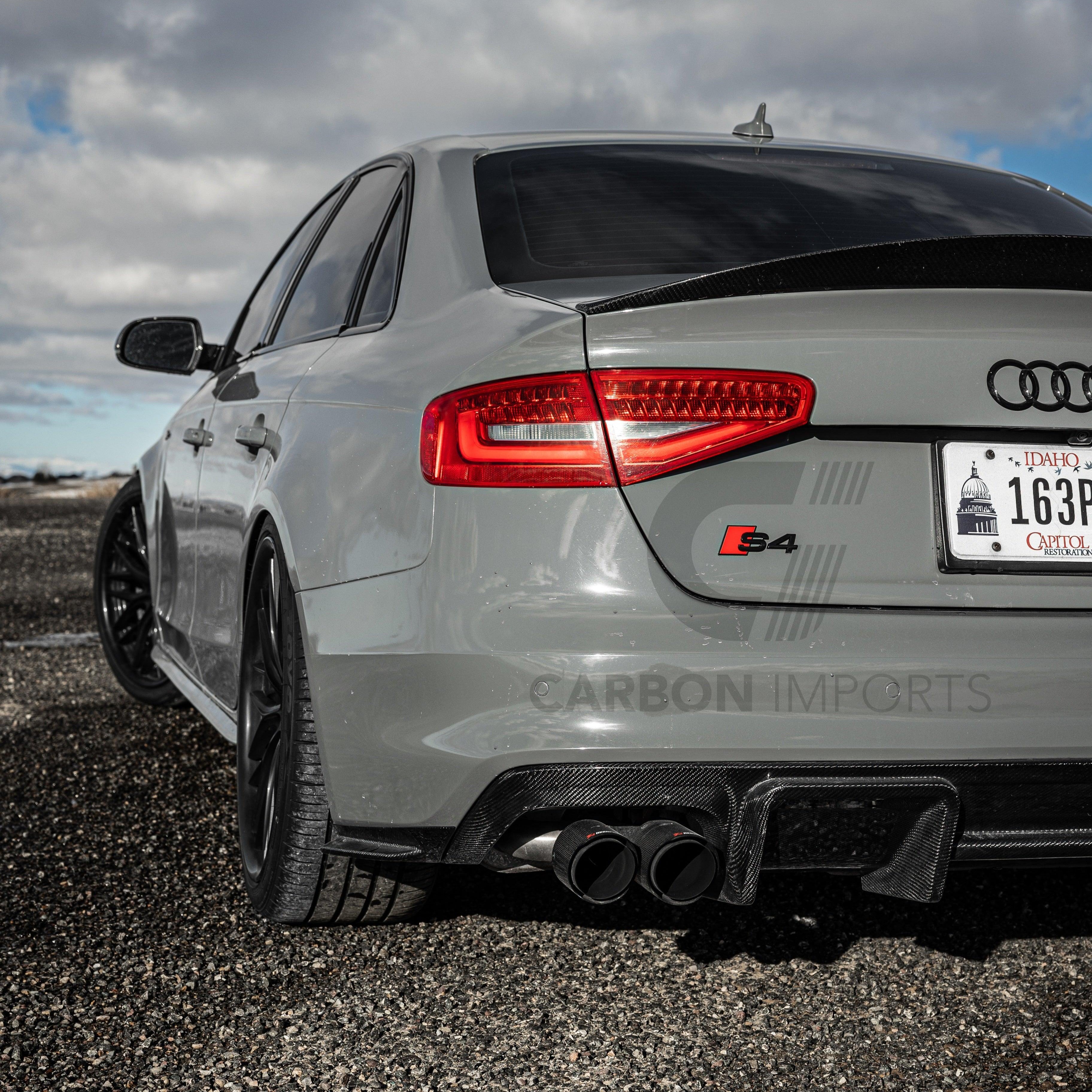Audi S4/A4 B8.5 Carbon Fiber Rear Bumper Canards 2013-2016