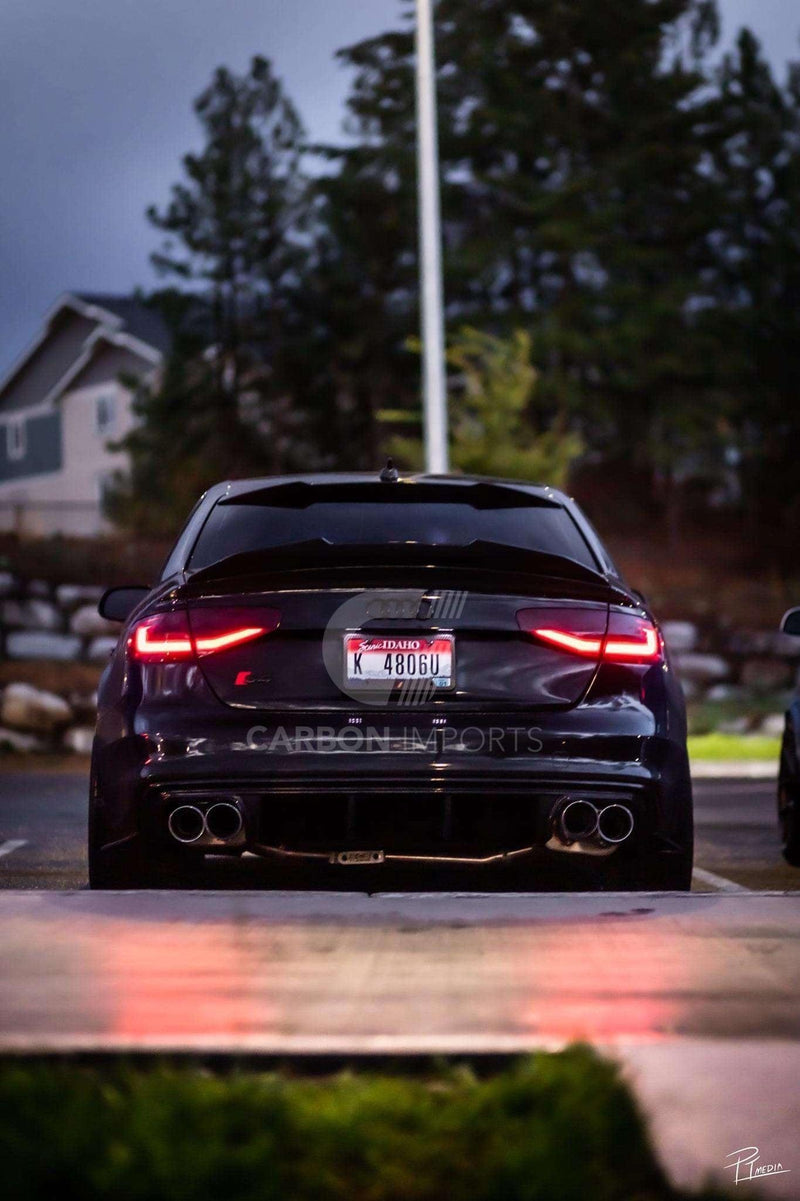 Audi S4 2009-2016 B8/B8.5  Carbon Fiber Trunk Lip V4