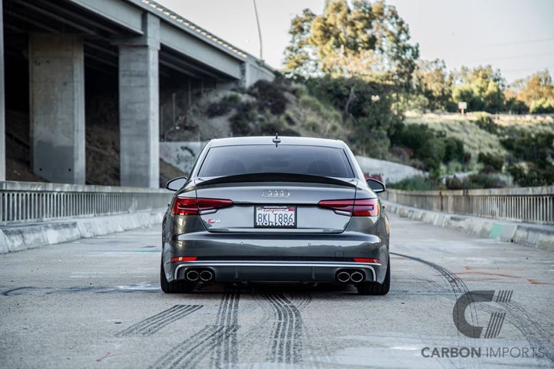 Audi A4/S4 B9/B9.5 Carbon Fiber Trunk Lip 2017-2023 HighKick Version