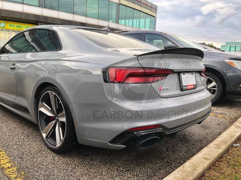 Audi A5/S5/RS5 2017-2023 B9/B9.5 Carbon Fiber Trunk Lip HighKick Version