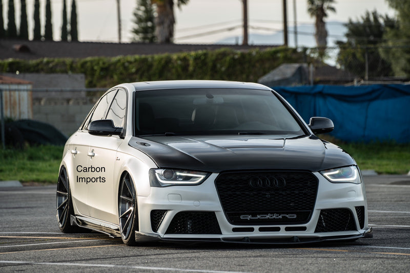 Audi A4/S4/RS4 B8 & B8.5 Carbon Fiber Side Skirts