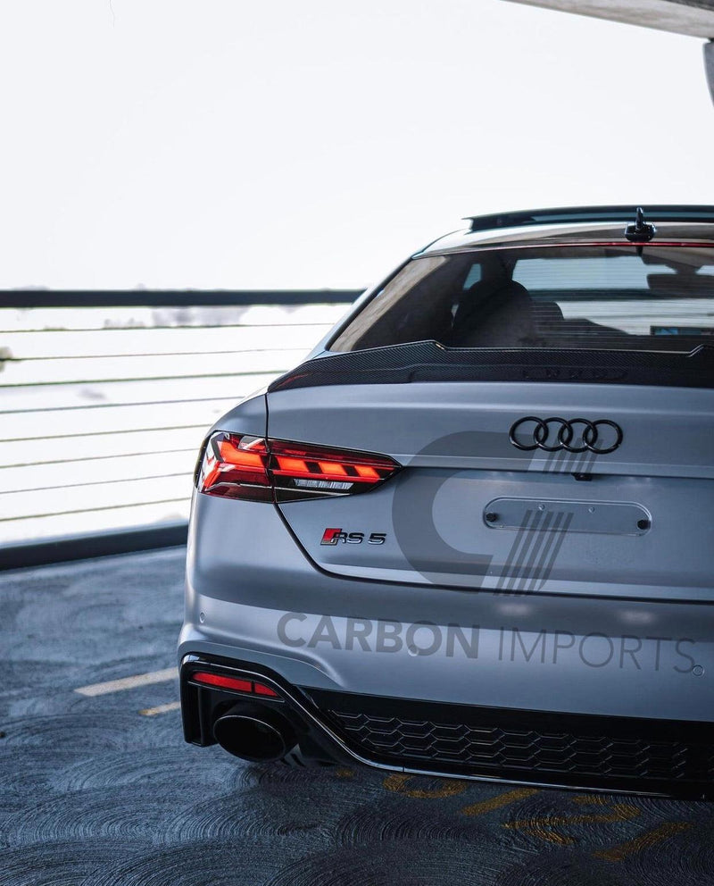 Audi A5/S5/RS5 B9/B9.5 Carbon Fiber Trunk Lip 2017-2024 V4