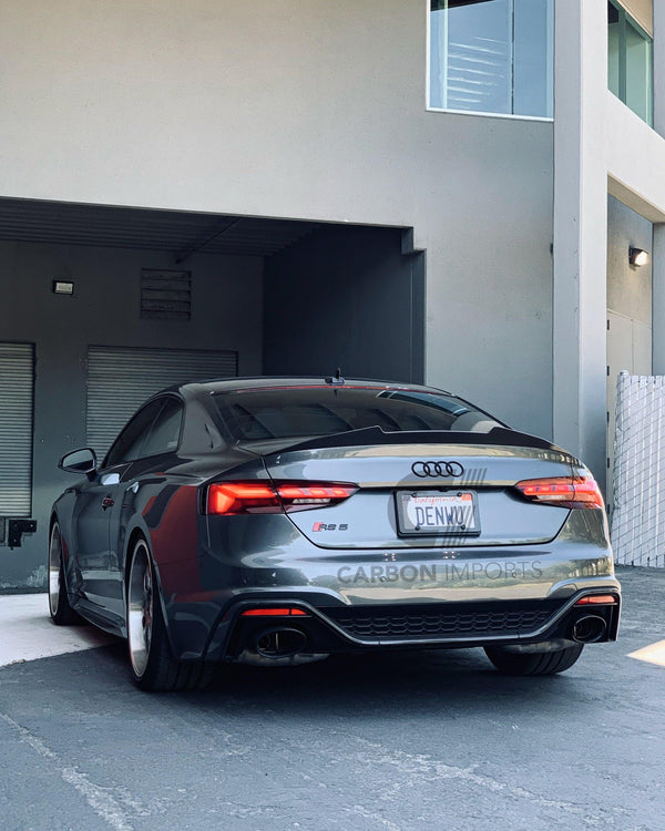 Audi A5/S5/RS5 2017-2023 B9 Carbon Fiber Trunk Lip V2