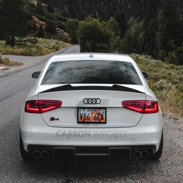 Audi S4 B8/B8.5 Carbon Fiber Trunk Lip 2009-2016 V2