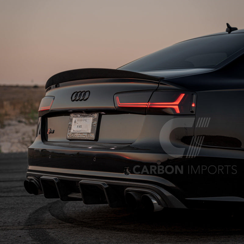 Audi S6 / A6 S-Line 2016-2018 C7.5 Carbon Fiber Diffuser