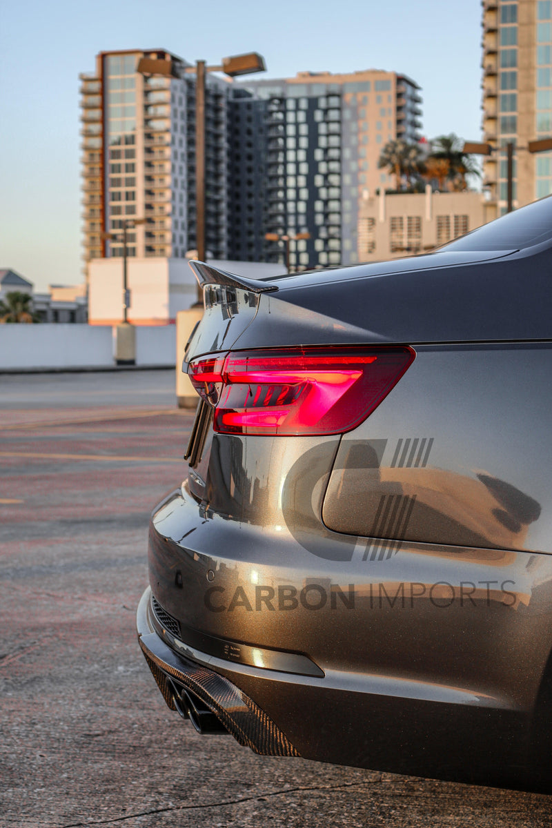 Audi A4 / S4 2017-2023 B9/B9.5  Carbon Fiber Trunk Lip LowKick Version