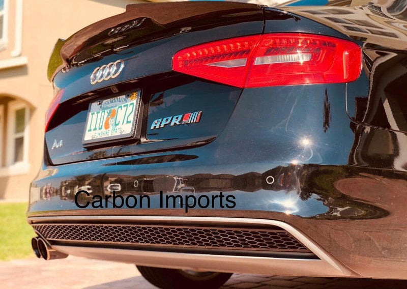 Audi A4 2009-2016 B8/B8.5 Carbon Fiber Trunk Lip V2